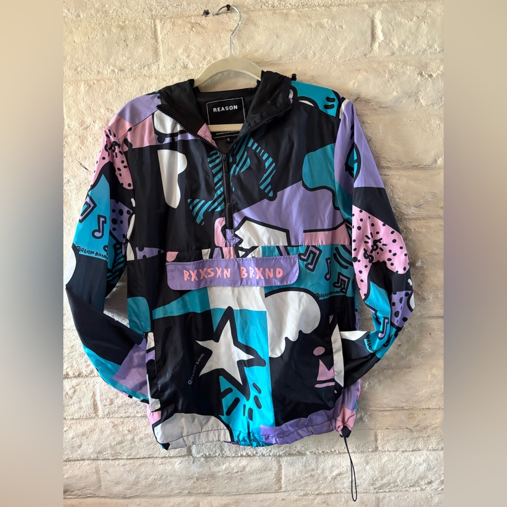 Reason Brand Graphic Windbreaker-Small